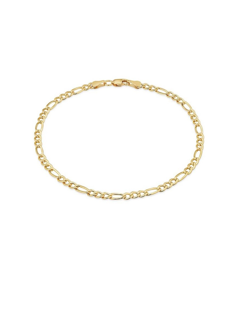 Gold Figaro Chain Bracelet - Women's Jewelry